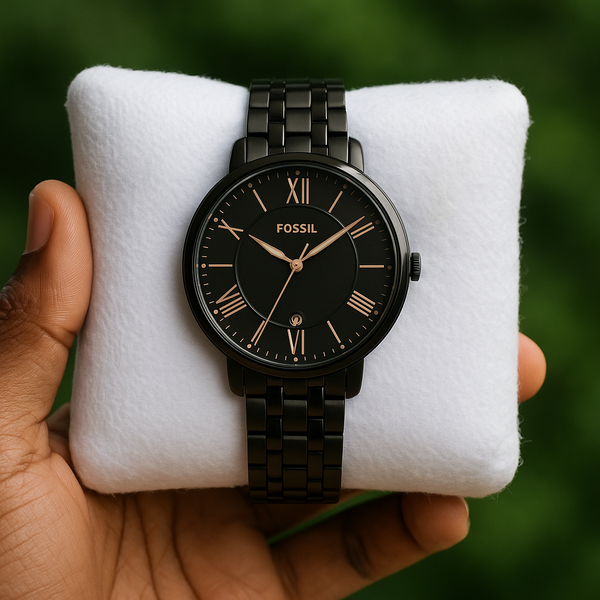 Fossil Black Stainless Steel Analog Watch For Women